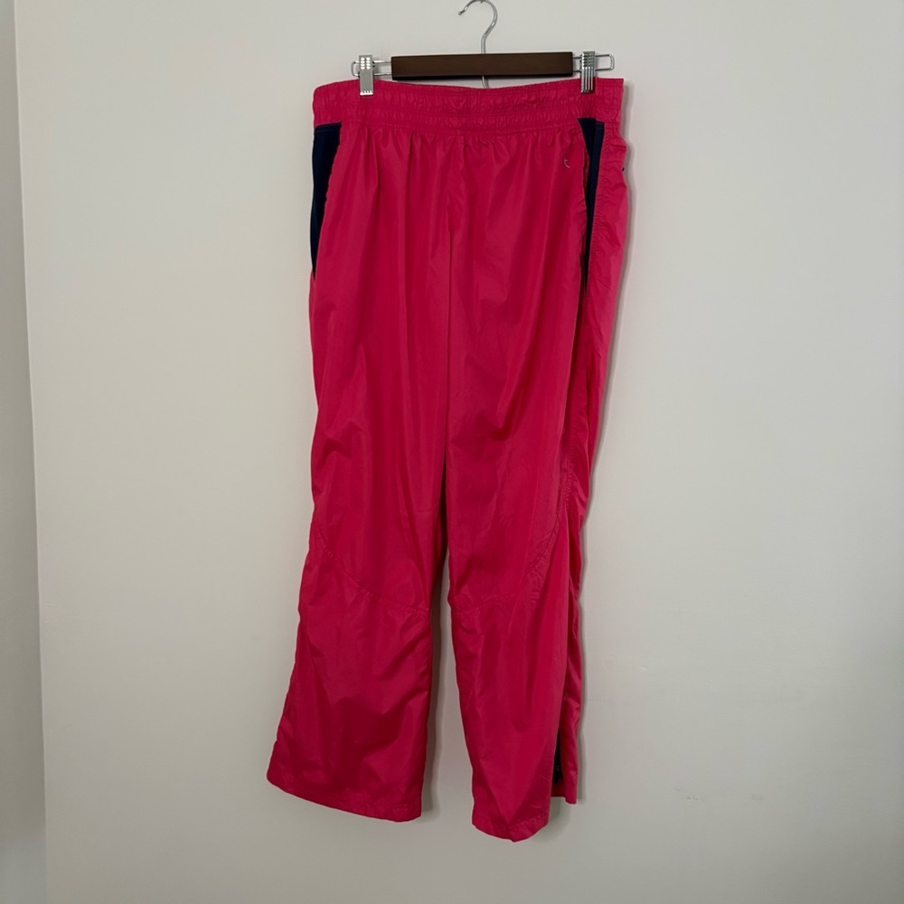 Danskin Now Women’s XL Pink Windpants Sport Walking Lightweight EUC Pants